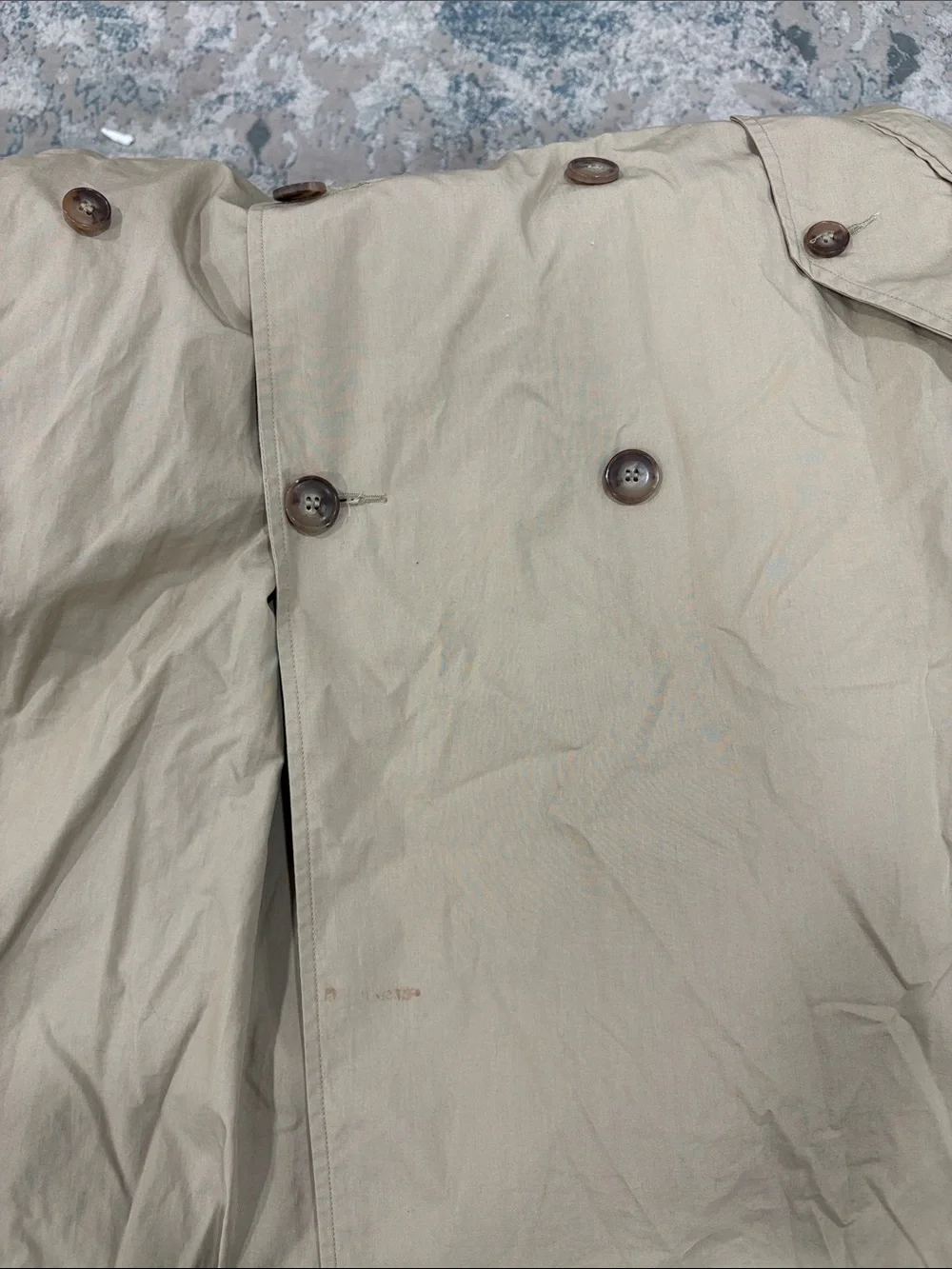 NWT Buck Mason Women’s Rockaway Khaki Parachute Poplin Trench Coat Medium $498